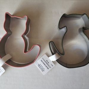 2 Threshold dog puppy/cat kitten shaped Cookie Cutters